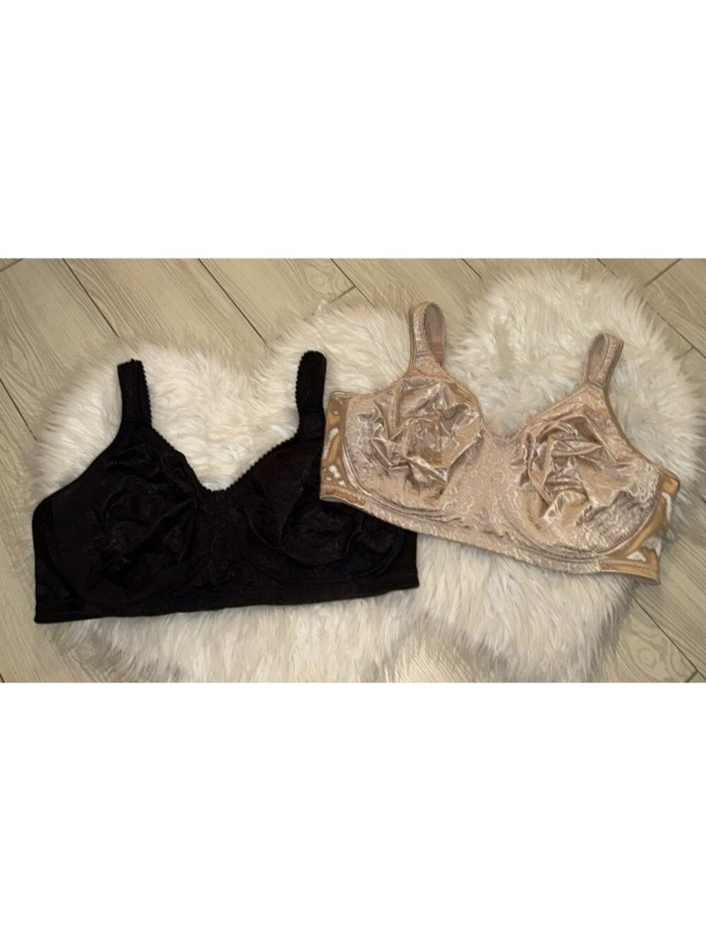 2 Playtex 4745 18 Hour Ultimate Lift Support Full Figure Bras WF Floral 44D